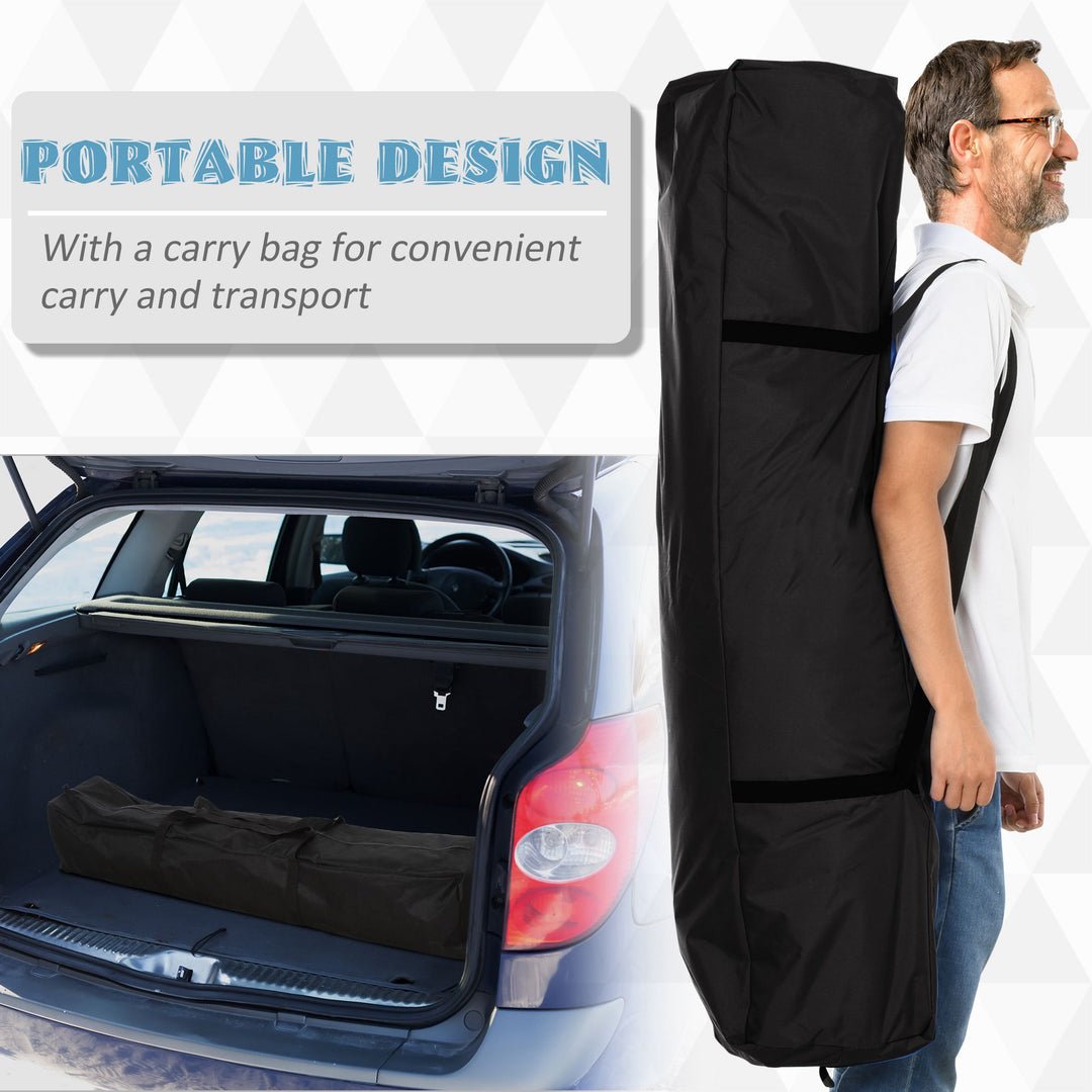 4-6 Person Pop Up Portable Ice Fishing Tent Shelter w/ Windows Doors Ventilation & Bag - Black