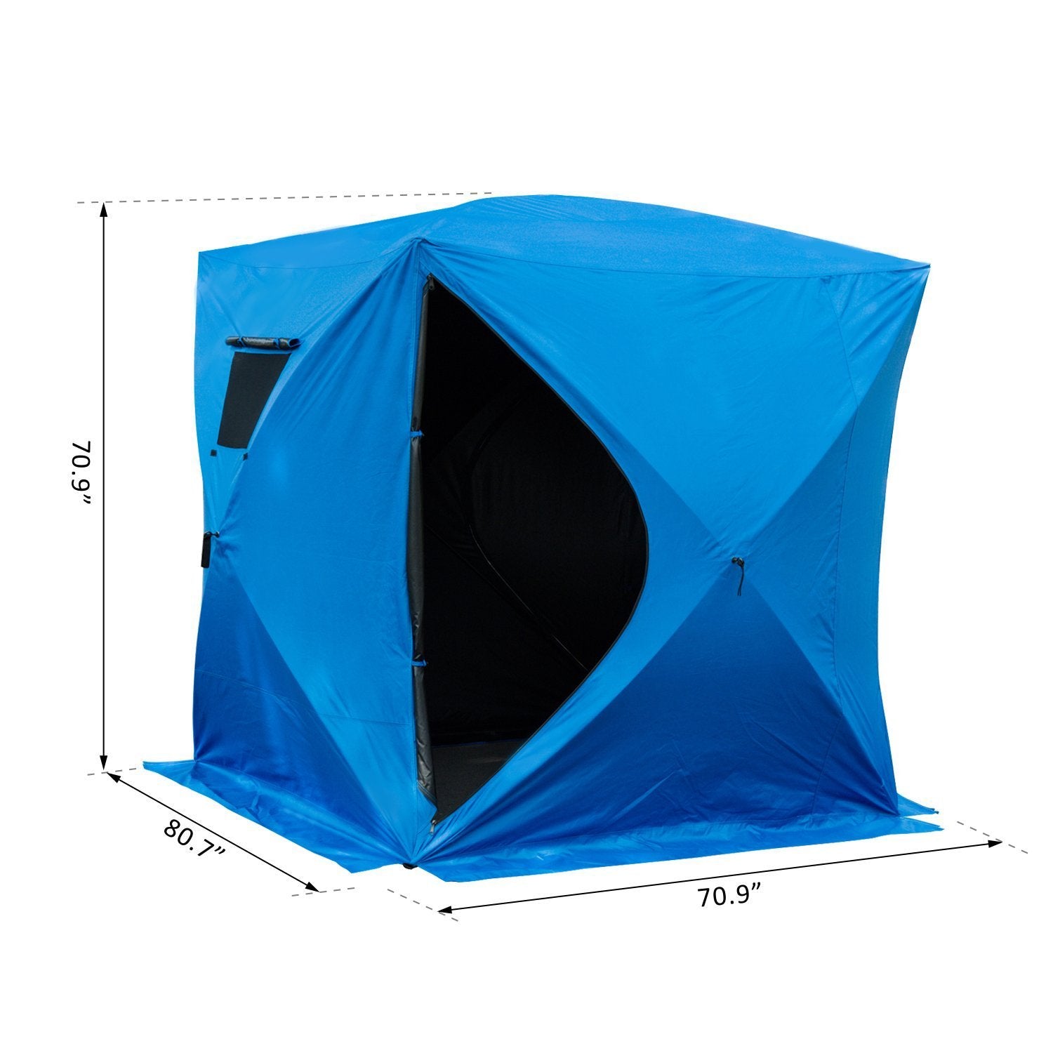2-4 Person Pop Up Portable Ice Fishing Tent Shelter w