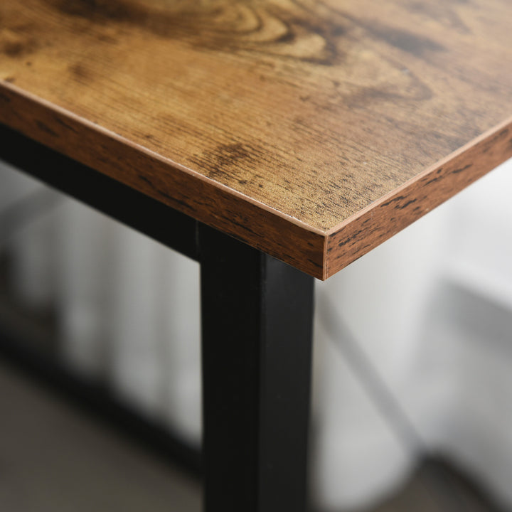 59" L-Shaped Corner Desk Workstation w/ CPU Stand for Home Office Dorm Study - Rustic Brown