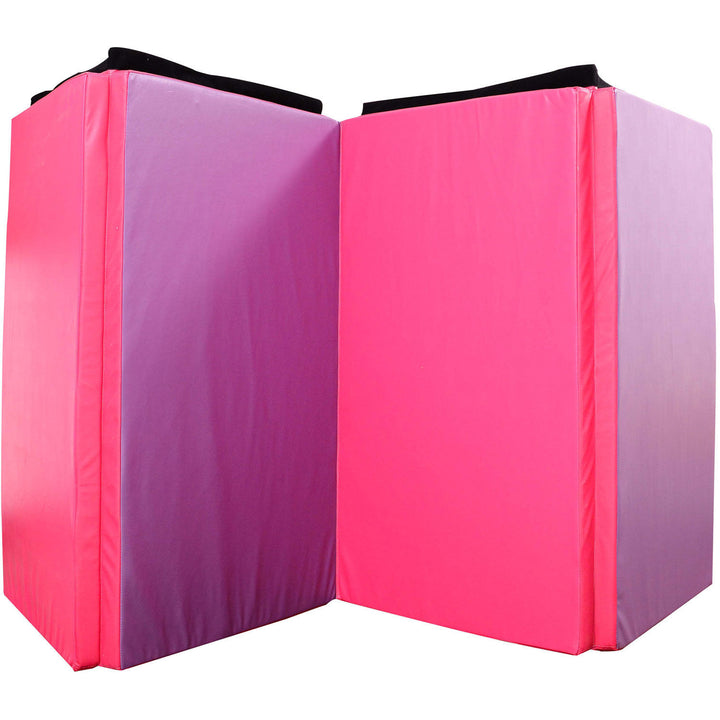 6ft Multi-Purpose Folding Exercise Home Gym Workout Mat for Yoga / Calisthenics / Aerobics - Pink