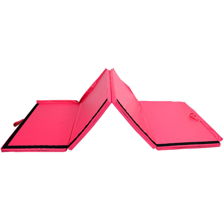 6ft Multi-Purpose Folding Exercise Home Gym Workout Mat for Yoga / Calisthenics / Aerobics - Pink