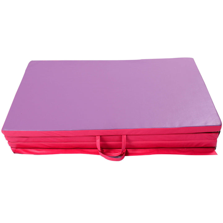 6ft Multi-Purpose Folding Exercise Home Gym Workout Mat for Yoga / Calisthenics / Aerobics - Pink