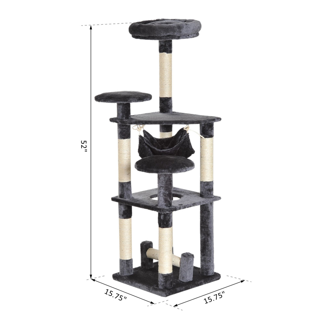 52" Cat Tree Condo Activity Centre - Grey