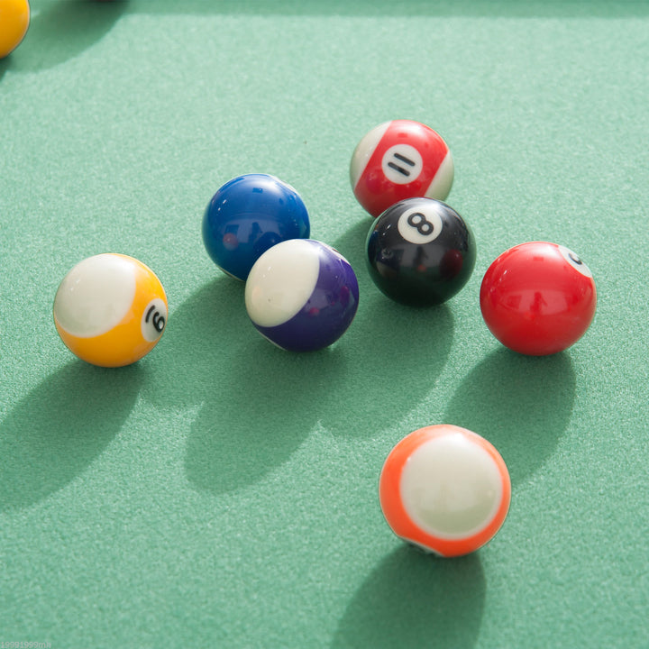 Portable Foldable Mini Billiard Pool Table w/ 2 Cue Sticks, Chalk, Brush, and 16 Balls