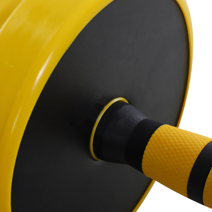 44lb Hybrid Dumbbell Barbell Exercise Weight Training System - Black and Yellow