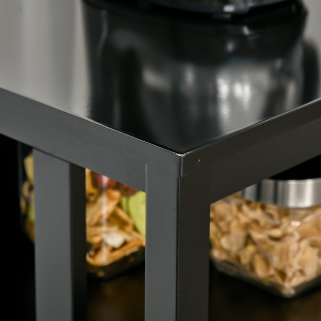 Modern Sideboard Cabinet Storage Console w/ Adjustable Shelves for Kitchen Living Room - Black