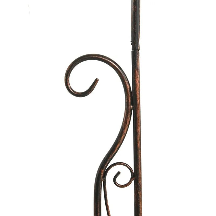 7.5ft Decorative Metal Garden Arbor Arch Pergola Trellis, Outdoor Vine Plants Wedding, Bronze