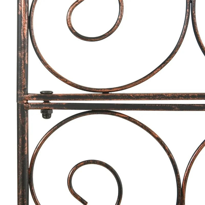 7.5ft Decorative Metal Garden Arbor Arch Pergola Trellis, Outdoor Vine Plants Wedding, Bronze
