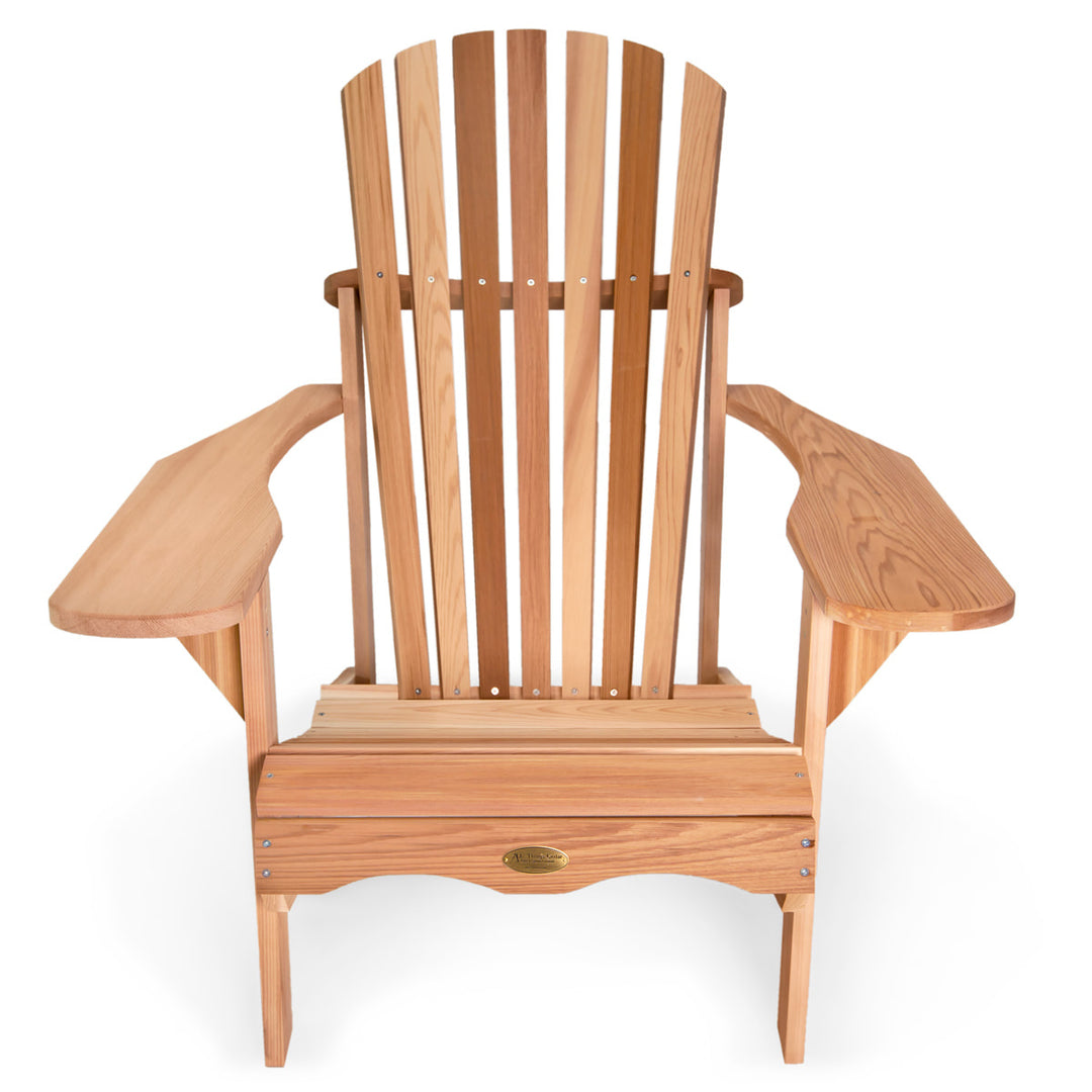 Canadian Made Muskoka Adirondack Outdoor Lounge Chair w Ottoman DIY Kit, Western Red Cedar Wood