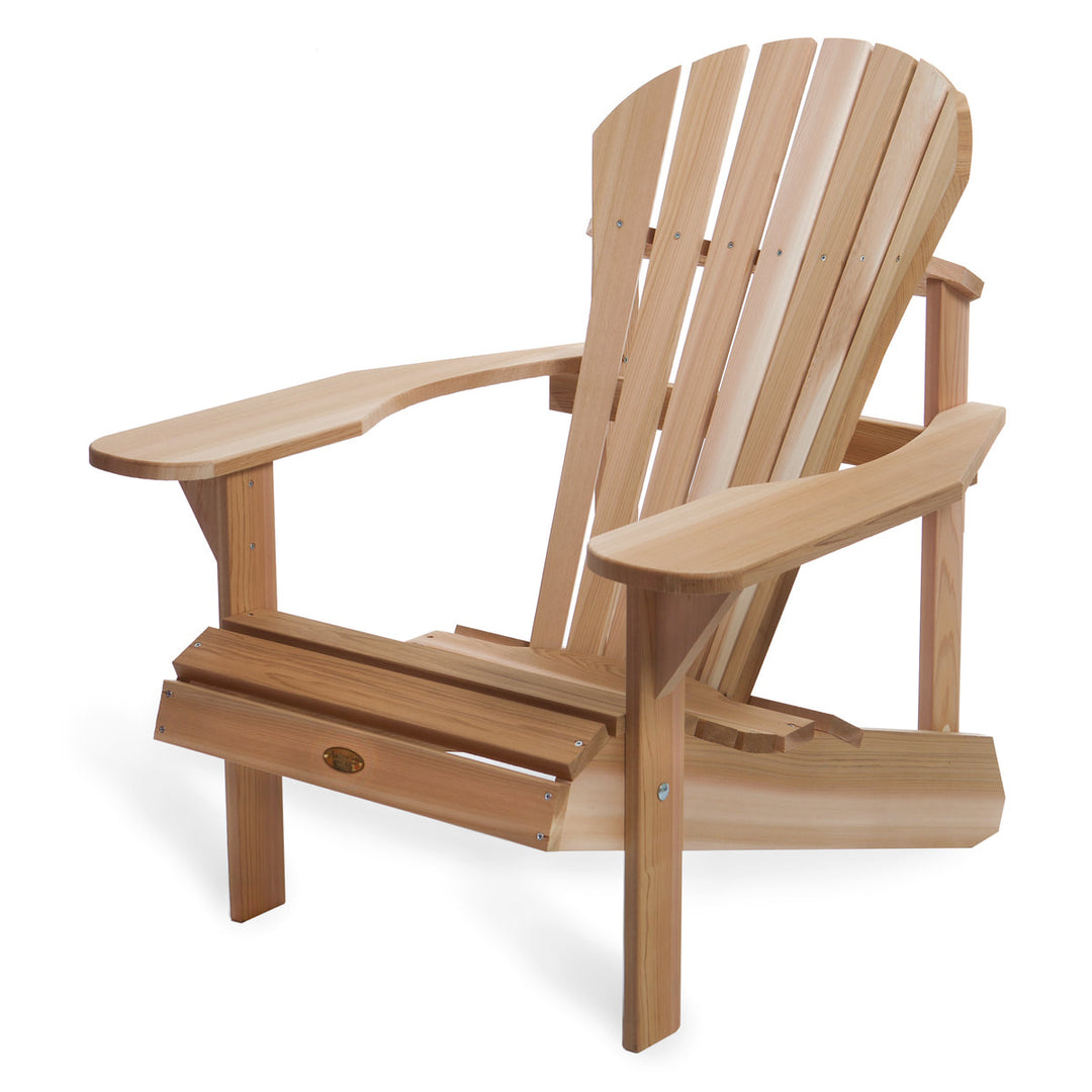 Large Canadian Made Muskoka Adirondack Lounge Chair DIY Kit, Deck Patio, Western Red Cedar Wood