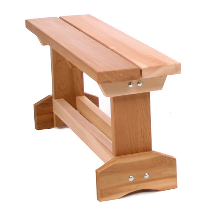 3pc, 6ft Canadian Made Outdoor Dining Market Table Set DIY Kit, Solid Western Red Cedar Wood