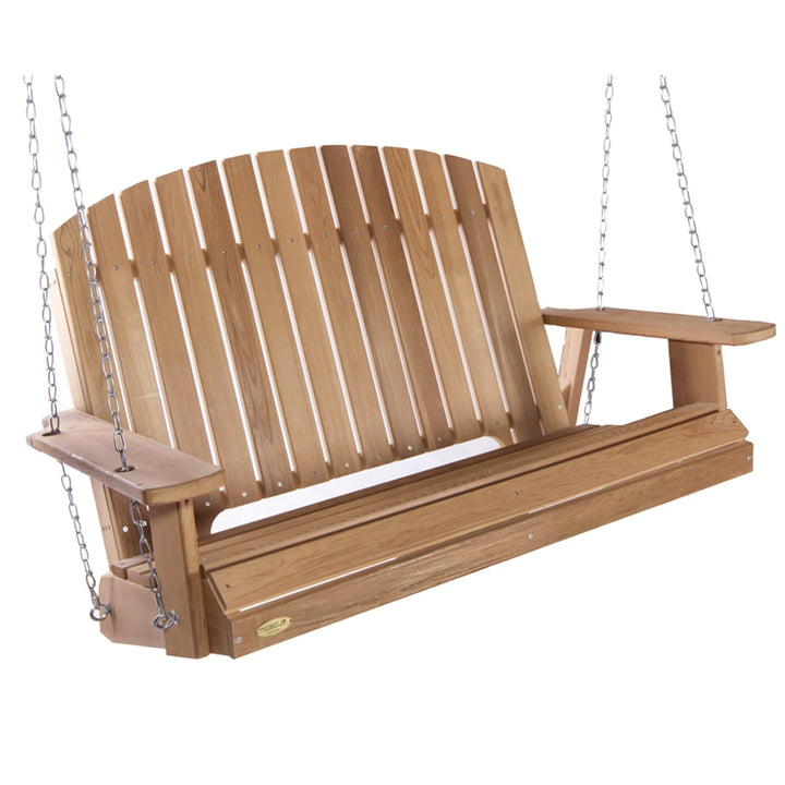 3.5ft Canadian Made Pergola Porch Swing Bench Seat DIY Kit Patio Garden, Western Red Cedar Wood