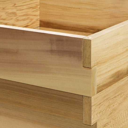 2' x 2', 2-Tier Canadian Made Garden Veggie Flower Planter Bed Box, Western Red Cedar Wood
