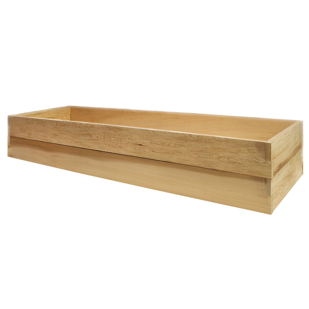 6' x 2', 2-Tier Canadian Made Garden Veggie Flower Planter Bed Box, Western Red Cedar Wood
