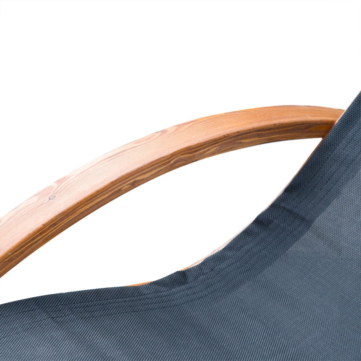 Chaise Reclining Sun Lounger Chair w Headrest, Outdoor Patio Deck Garden, Black & Stained Wood
