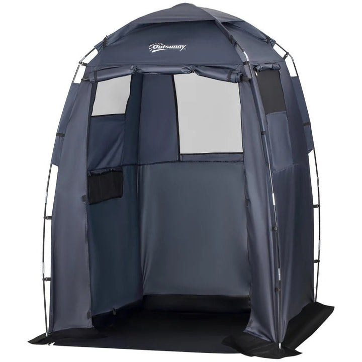5'x5'x7' Portable Shower Tent Dressing Change Room, Beach Camping Outdoor Privacy Shelter, Blue