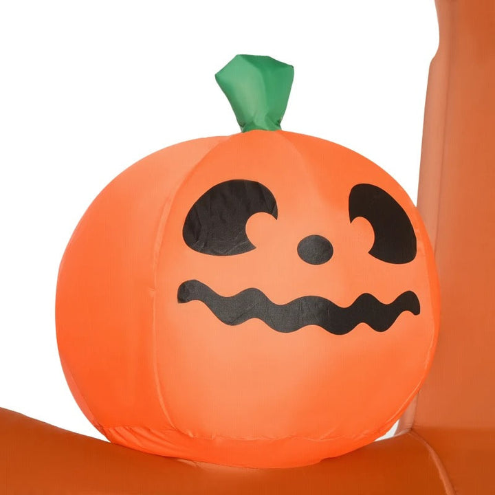 9ft Halloween Blow Up Inflatable, LED Lights Indoor Outdoor, Haunted Tree w Ghosts Owl Pumpkins