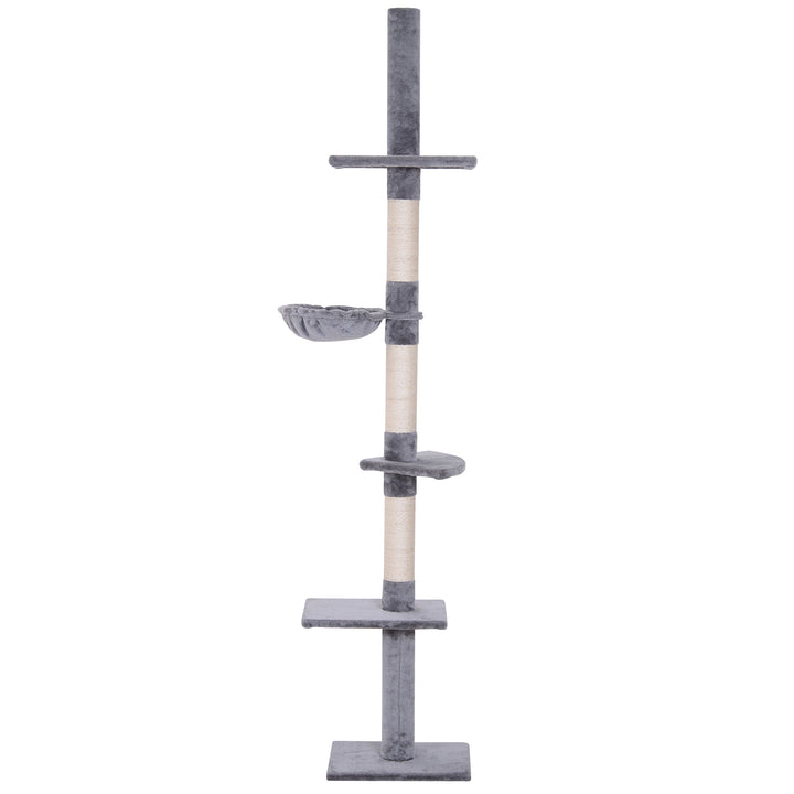 5-Tier Cat Tree Stand House - Grey