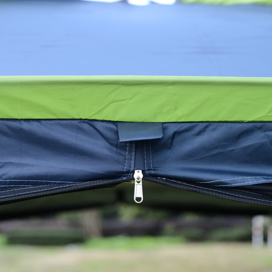 12’ x 12’ x 7’ Outdoor Camping Tent Shade Shelter w/ Mesh Walls for Beach Picnic Park, Blue