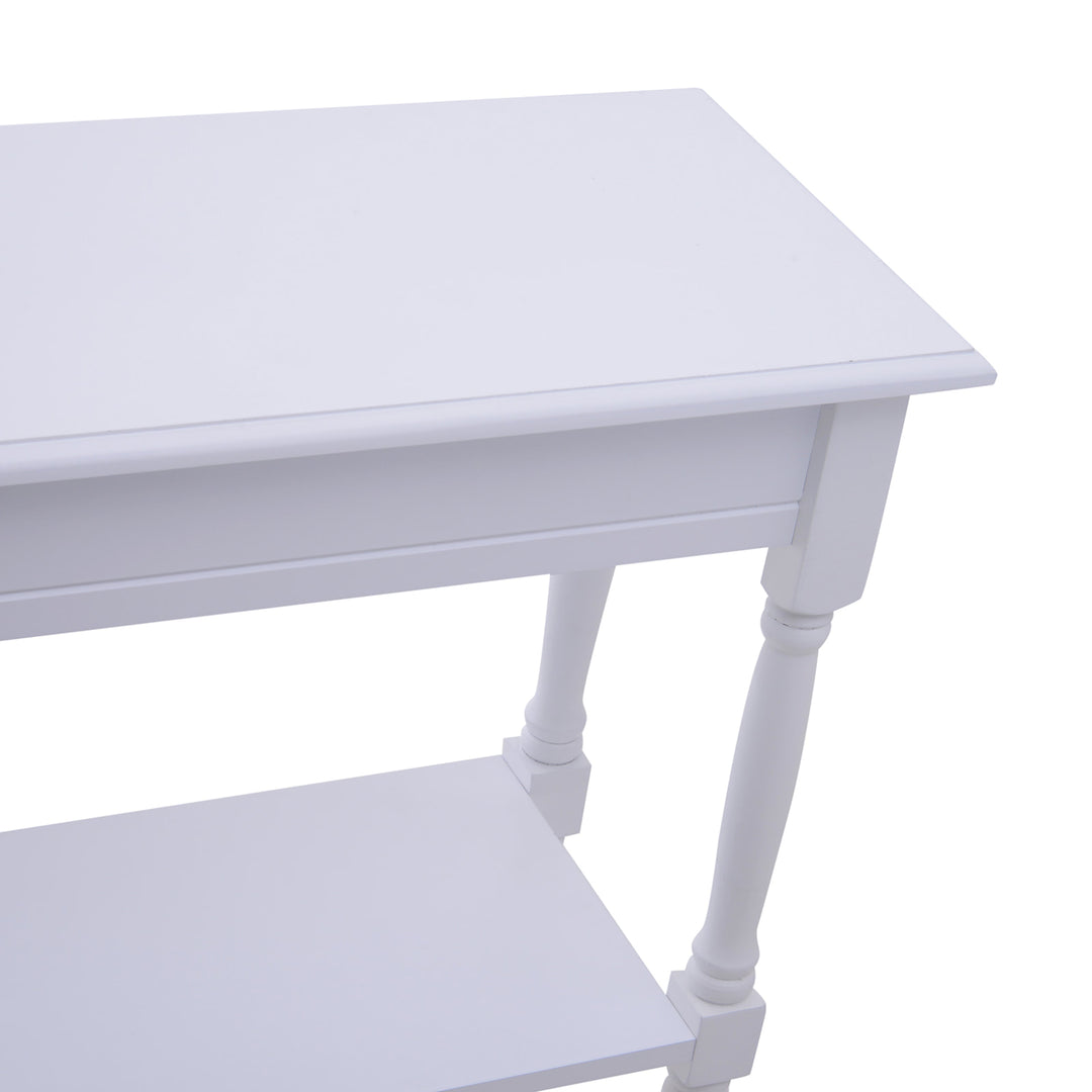 3-Tier Hallway / Display Table - White