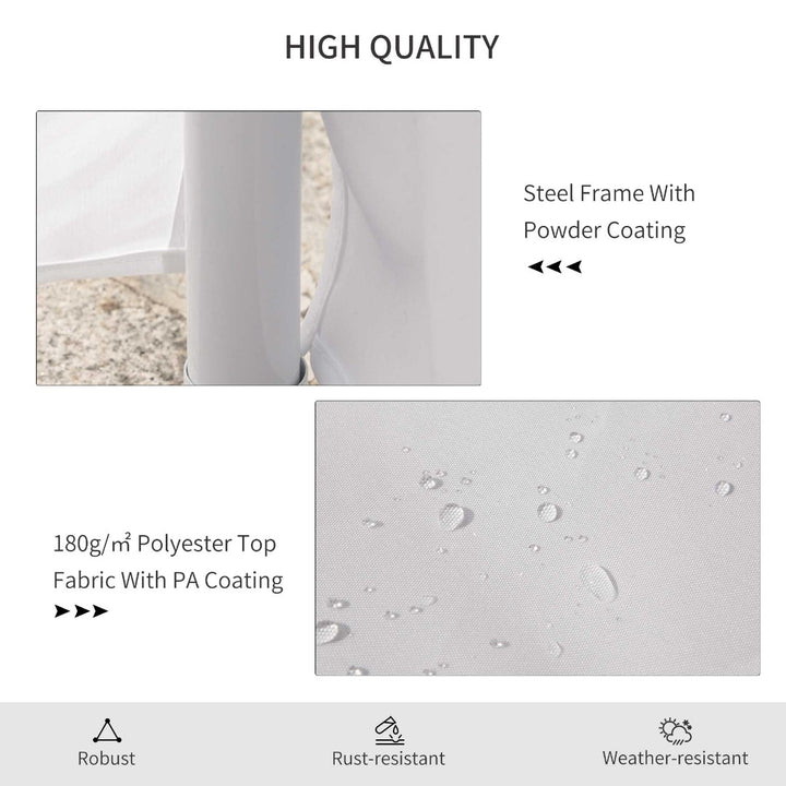 29.2' x 21.3' Deluxe Oval High-Ceiling Outdoor Party Wedding Event Tent Gazebo Canopy - White