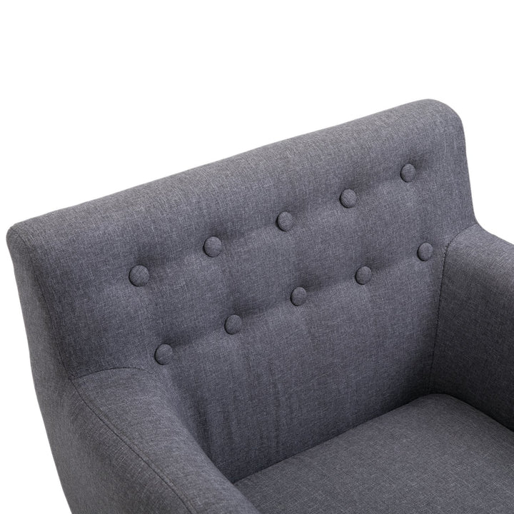 Modern Upholstered Accent Chair - Grey