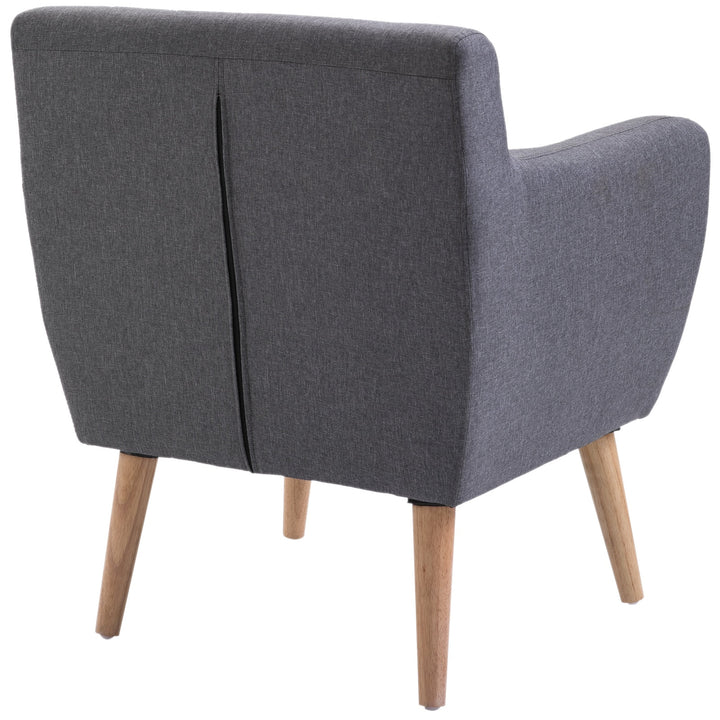 Modern Upholstered Accent Chair - Grey