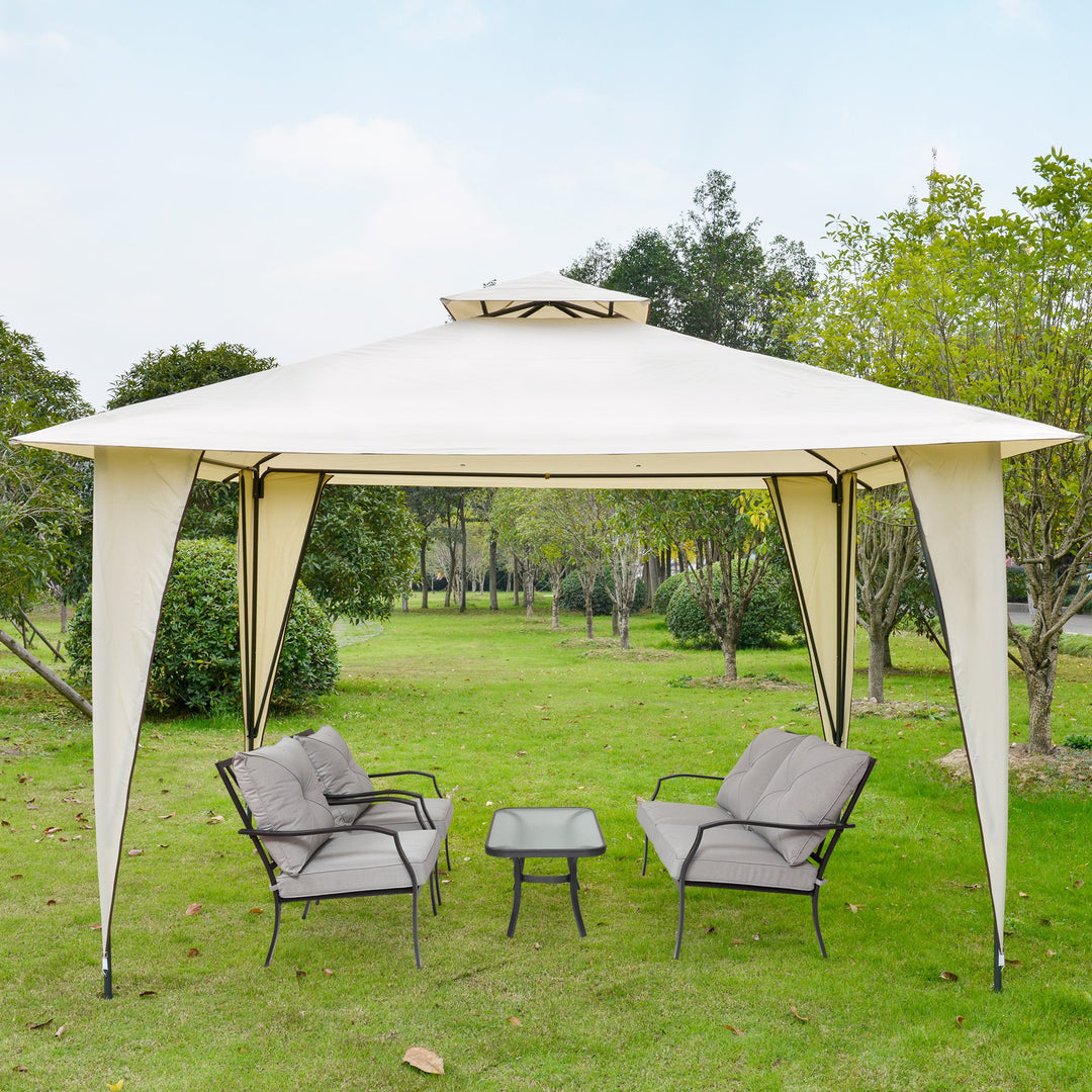 12'x12' Gazebo Canopy for Patio / Deck - Beige
