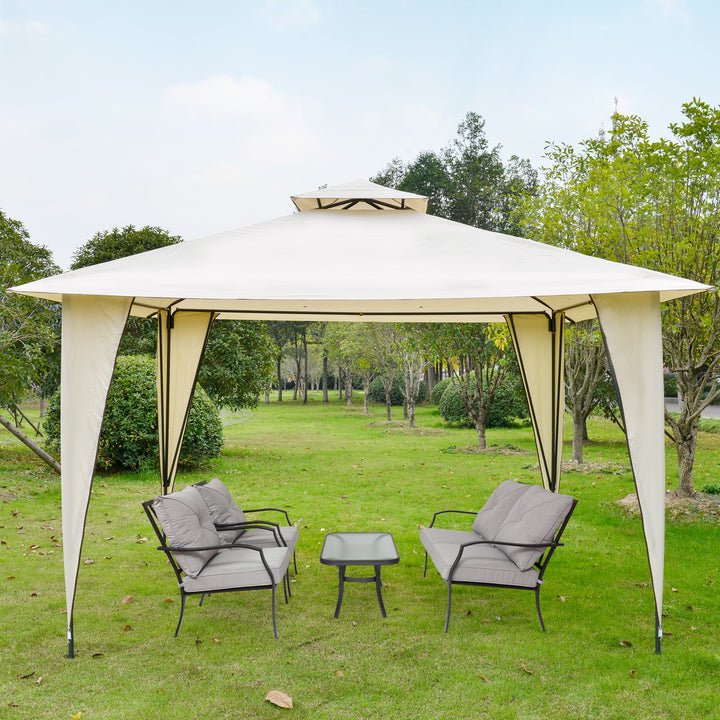12'x12' Gazebo Canopy for Patio / Deck - Beige