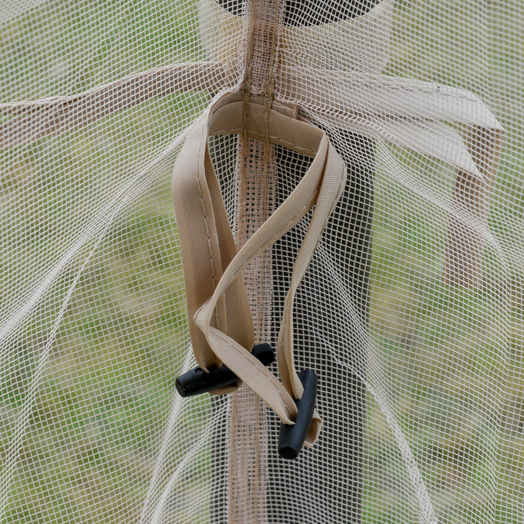 10ft Square Gazebo w/ Bug Net - Beige