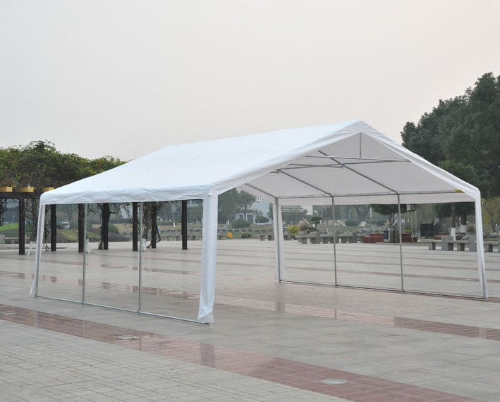 20' x 20' Deluxe Heavy Duty Outdoor Party Wedding Event Tent Gazebo Canopy Carport - White