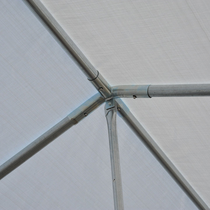 20' x 20' Deluxe Heavy Duty Outdoor Party Wedding Event Tent Gazebo Canopy Carport - White