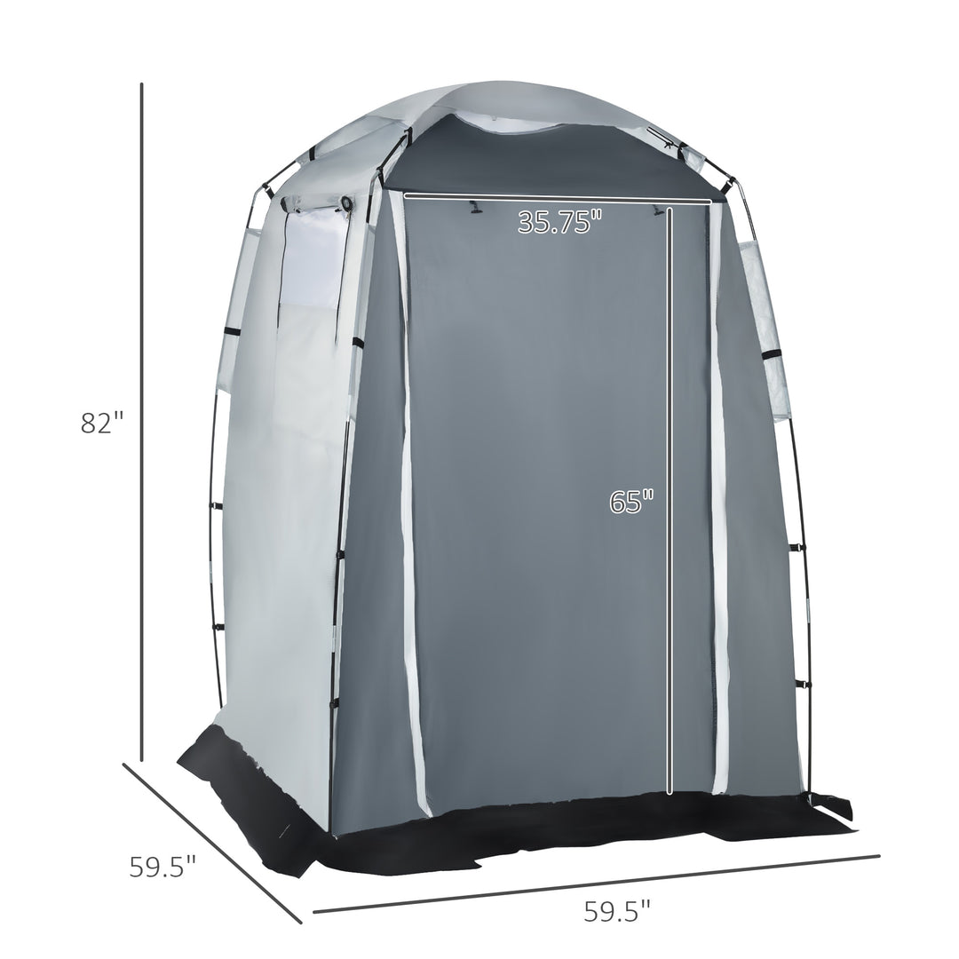Standing Shower / Washroom / Changeroom Tent for Camping / Beach - Grey