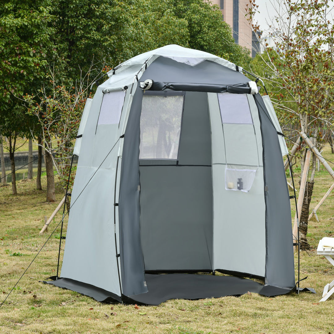 Standing Shower / Washroom / Changeroom Tent for Camping / Beach - Grey