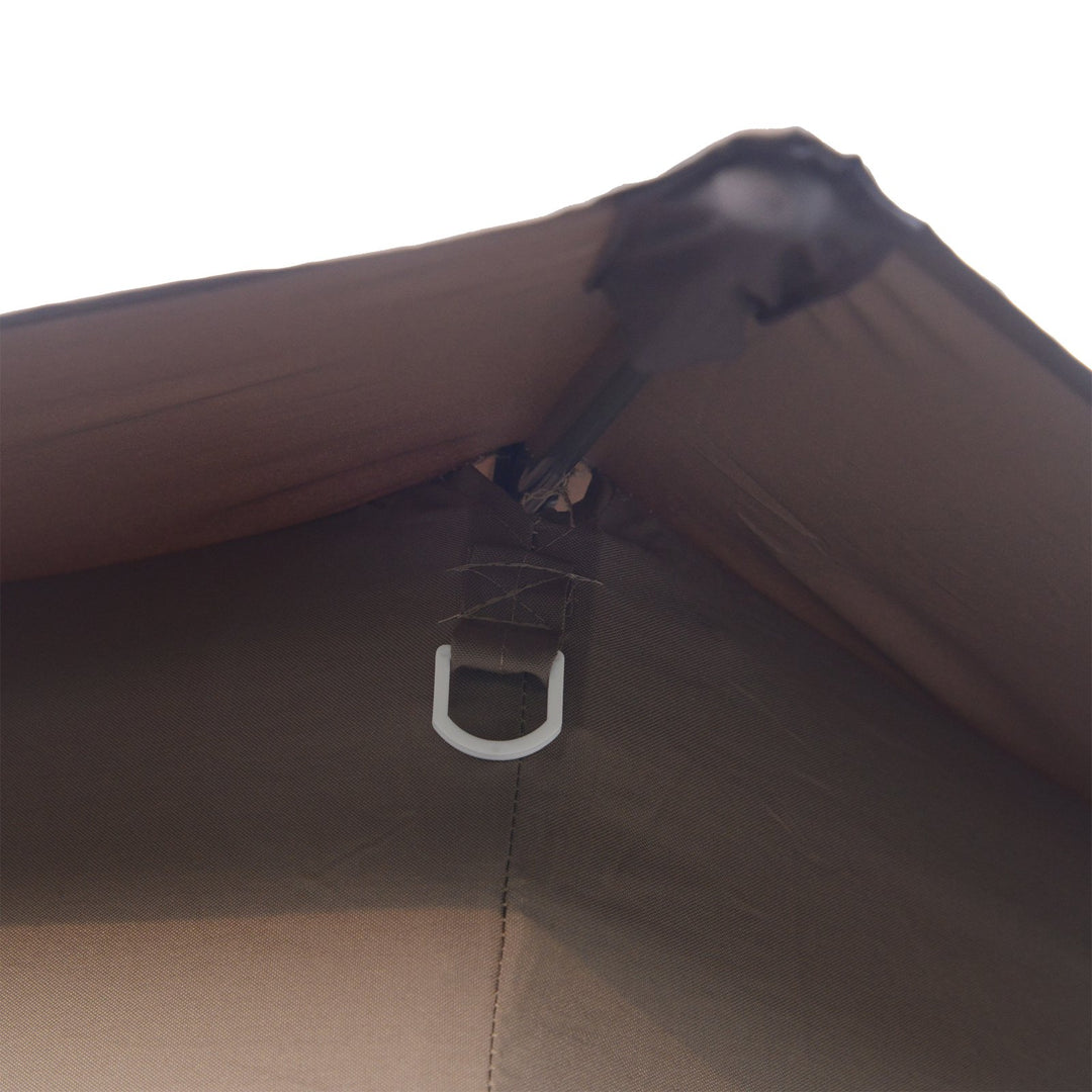 12' Hexagon Portable Pop-Up Gazebo Canopy Party Tent Shelter w Mesh Net Wall, Bag, Coffee Beige