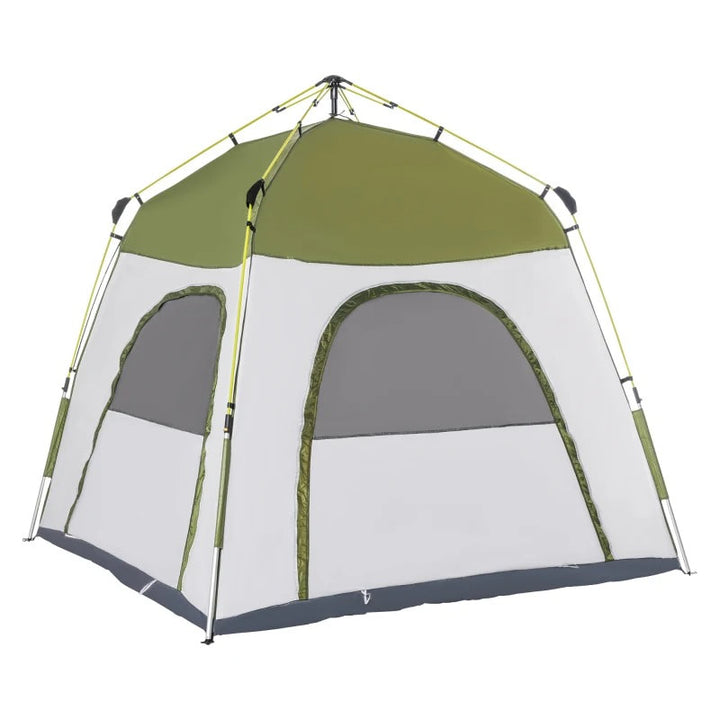 Waterproof Easy-Up Camping Tent - Green