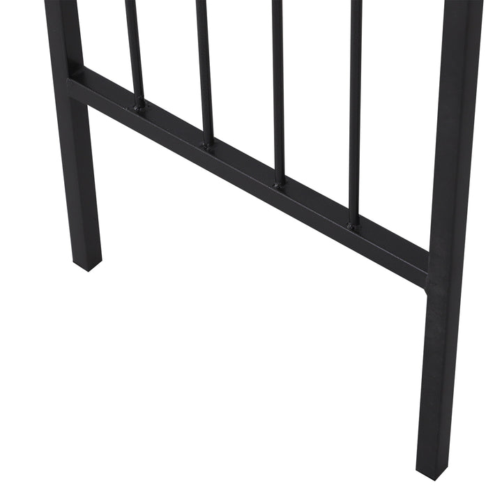 7ft Decorative Metal Garden Arbor Pergola Trellis, Outdoor Climbing Plant Vine Wedding, Black