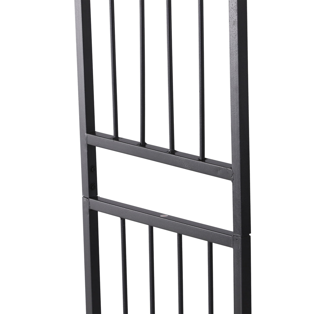 7ft Decorative Metal Garden Arbor Pergola Trellis, Outdoor Climbing Plant Vine Wedding, Black
