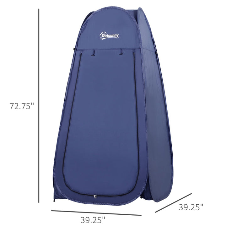 Portable Pop-Up Shower Tent Dressing Change Room, Beach Camping Outdoor Privacy Shelter, Blue