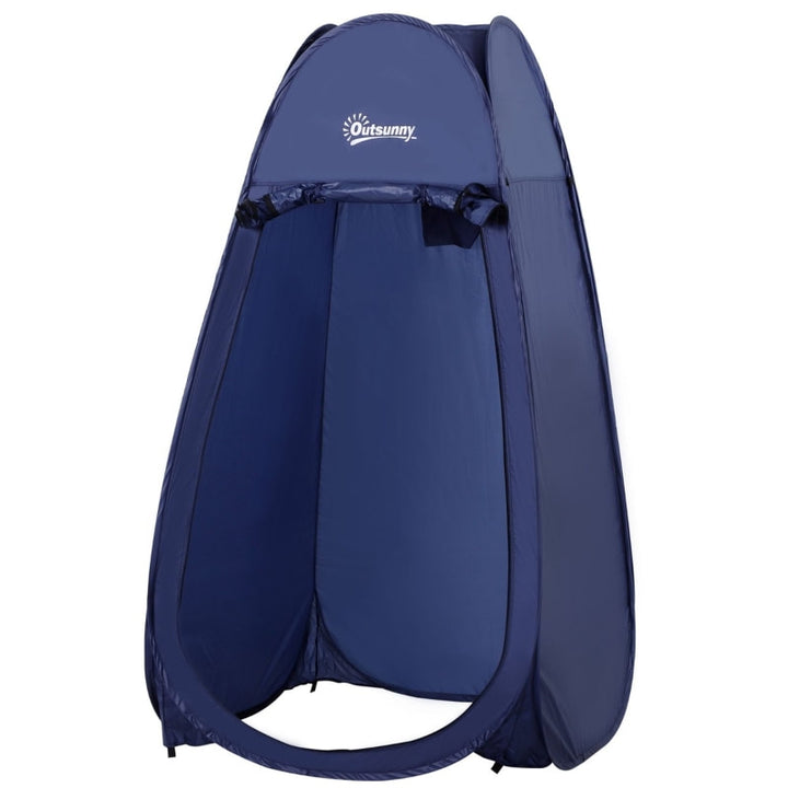 Portable Pop-Up Shower Tent Dressing Change Room, Beach Camping Outdoor Privacy Shelter, Blue