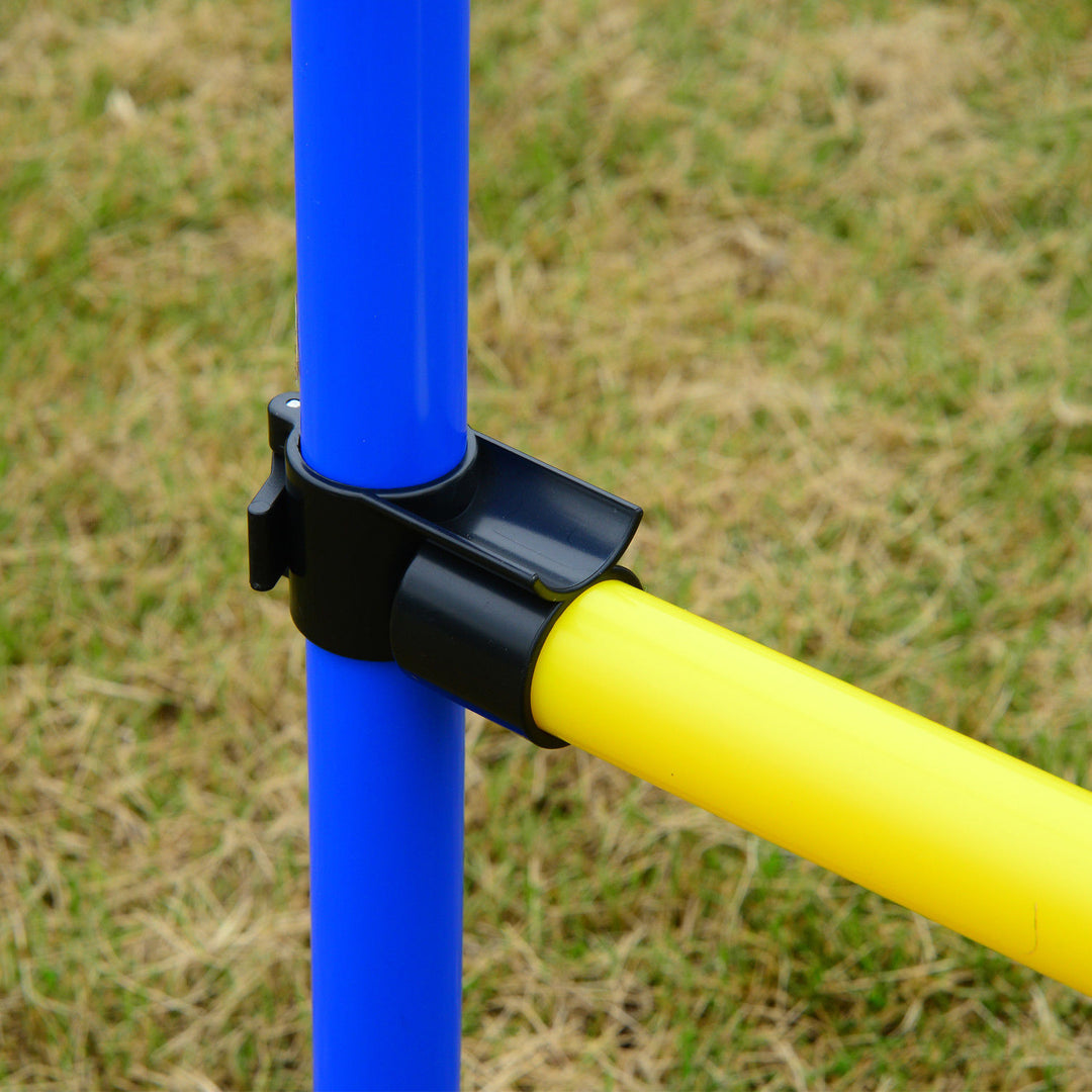 Pet Agility Trainer Exercise Set - Blue and Yellow