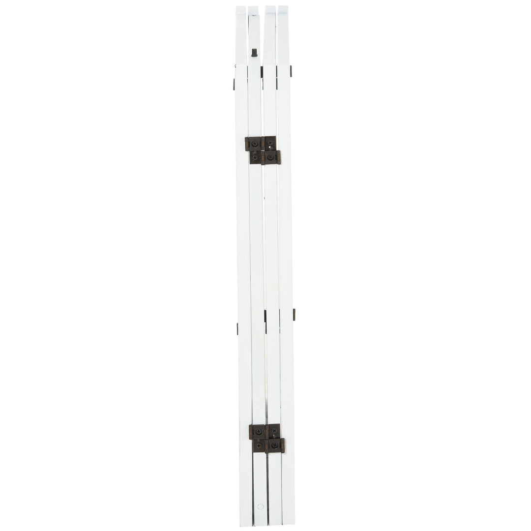 Freestanding 4-Panel Dog Barrier Fence w/ Door